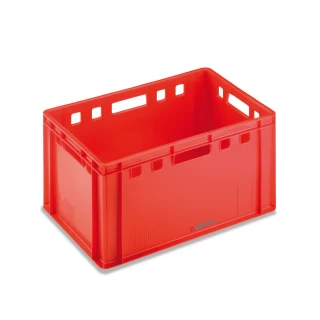 Pojemnik plastikowy E3 600x400 mm, czerwony [PPE3W]