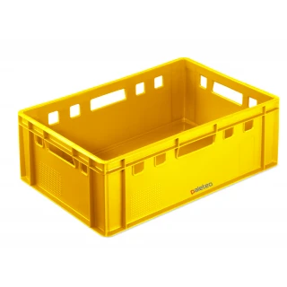 Pojemnik plastikowy E2 600x400 mm, żółty [PPŻE2W]